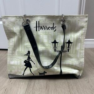 Harrods London Graphic PVC Tote Bag